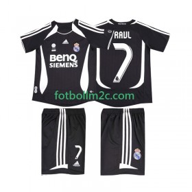 Fußballtrikots Real Madrid RAUL 7 2006 2007 Retro Kinder Auswärts Trikotsatz